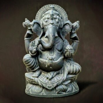 2 Feet Lord Ganesh(Black Granite)