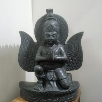1 Foot Handcrafted Garuda Granite Stone Statue