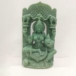 10 Inch Handcrafted Maa Laxmi Limestone Statue