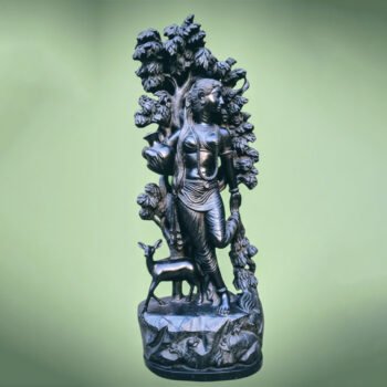 4FT Debadashi Black Granite Stone Decorative Statue