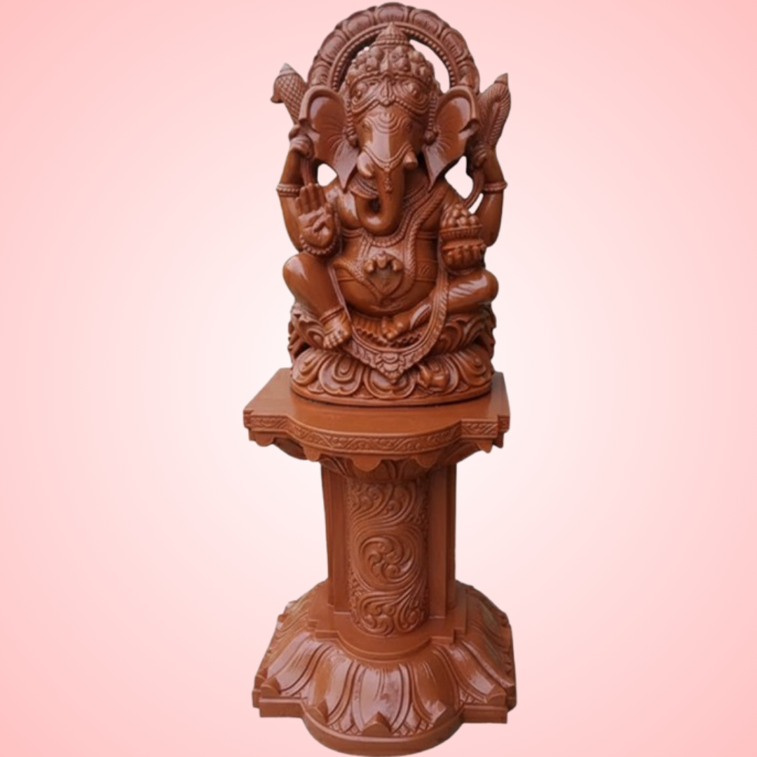 5 Feet  Pillar on Lord Ganesh