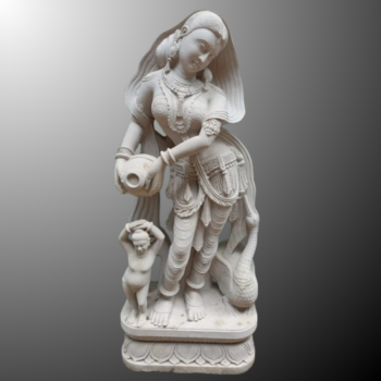 4 feet Devdasi-hand-carved stone statue