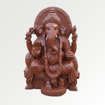 48 inches Hand-Carved Lord Ganesha Statue in Sandstone