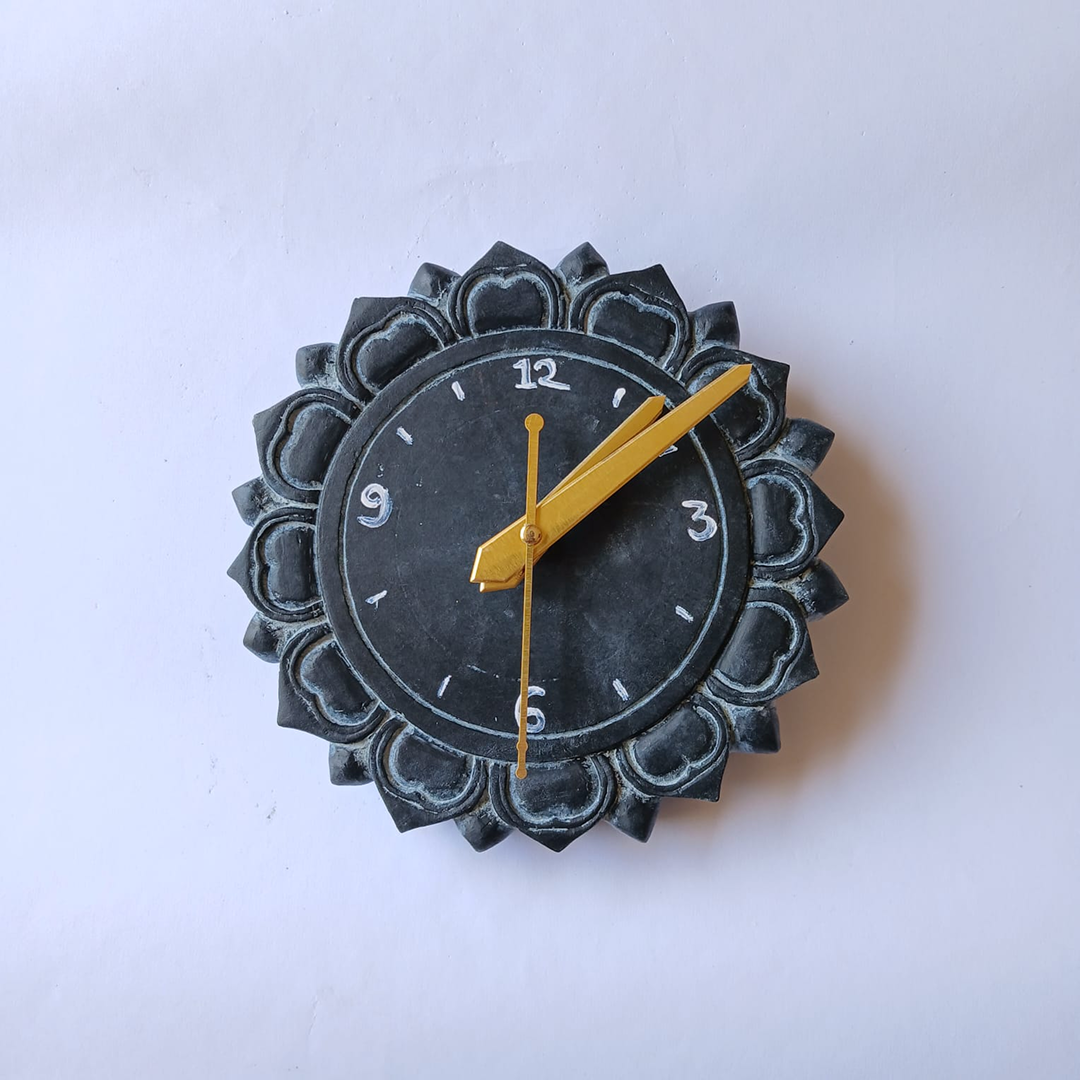 15 Inch Premium Black Granite Stone Decorative Item