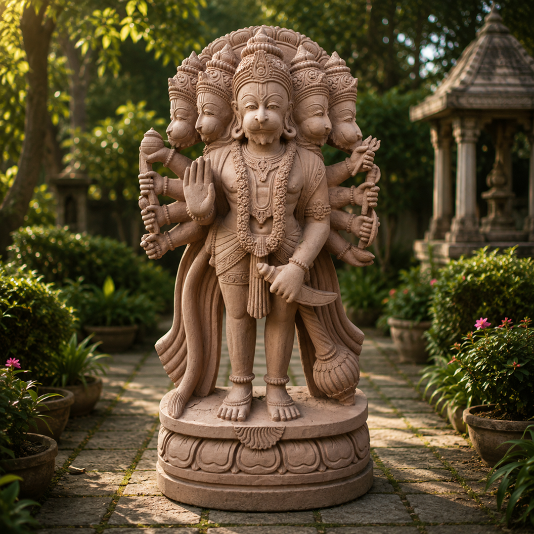 4 Feet Panchamukhi Hanuman Murti