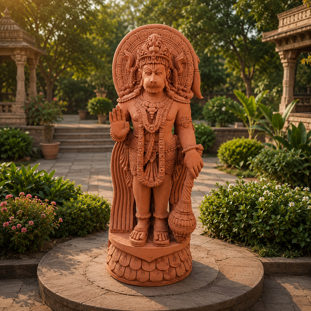 5 Feet Divine Standing Hanuman Statue