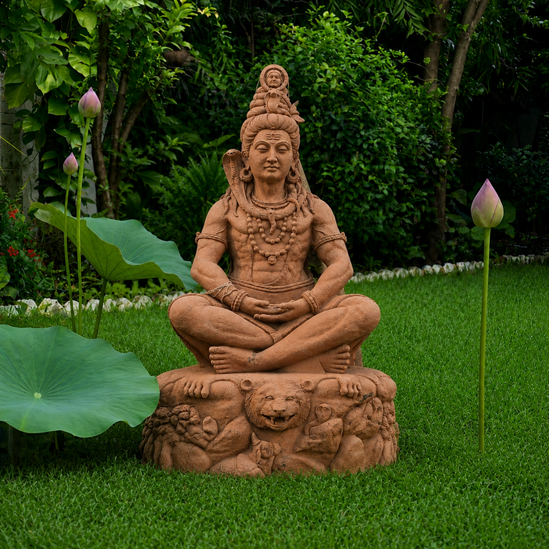 10 Feet Handcrafted Khandalite Stone Lord Shiva Statue