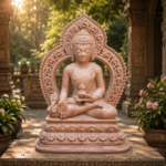 2 FT Gautam Buddha Statue in Premium Pink Limestone