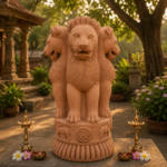 3 FEET Lion Capital Ashoka Stambh Statue