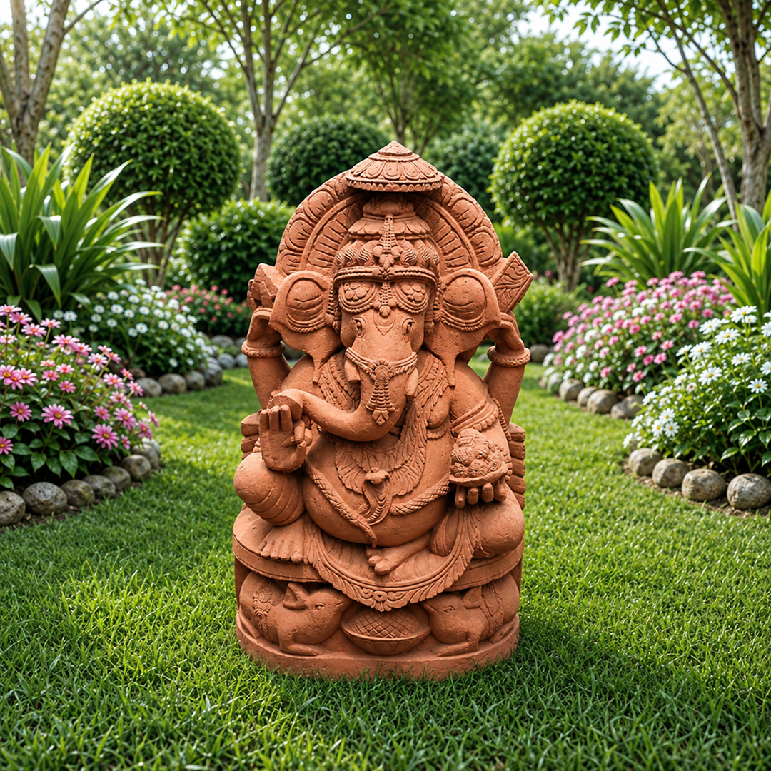 3FT Lord Ganesha Khandalite Stone g1